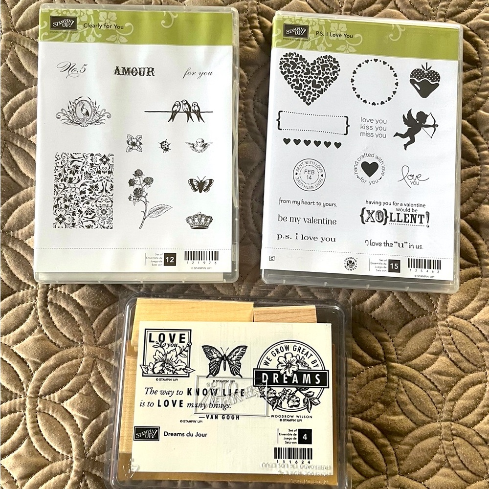 Stampin’Up! Set/3 new stamp sets. ❣️